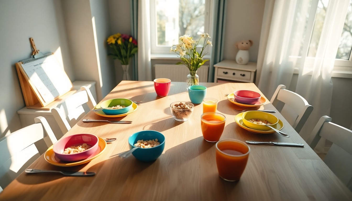 家族全員で行う朝のルーティンと子育ての真相